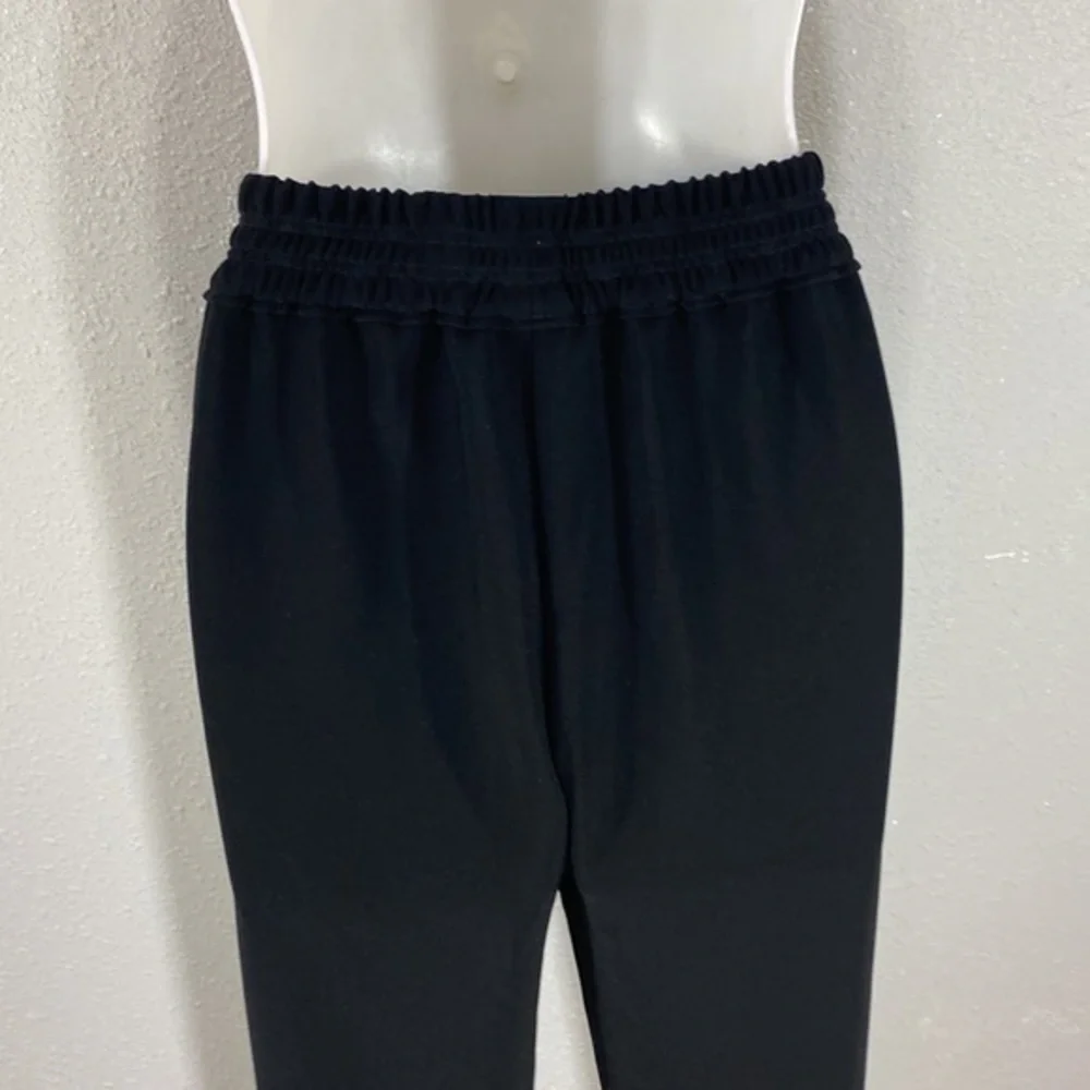J. Crew Reese black pull on elastic waist tulip hem pocketed pants